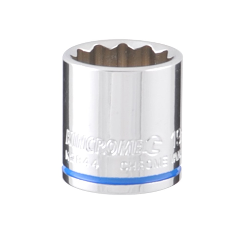 KINCROME SOCKET 3/8'' DVE 19MM MIRROR POLISH